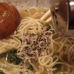 麺や　運 - 塩ラーメンに黒胡椒IN！