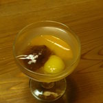 季粋庵 - 蕎麦遊膳のデザート（蕎麦ゼリー）