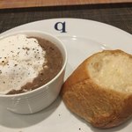 キャトルラパン - レンズ豆のスープ＆バゲット