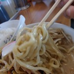 極濃湯麺 シントミ - 【2017.12.17(日)】濃厚タンメン(並盛・150g)756円の麺