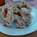 極濃湯麺 シントミ - 【2017.12.17(日)】唐揚げセット194円の唐揚げ