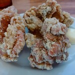 極濃湯麺 シントミ - 【2017.12.17(日)】唐揚げセット194円の唐揚げ