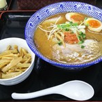 Ai To Jounetsu No Ramenya Satsukitei - こってり味噌チャーシュー+煮卵+メンマ