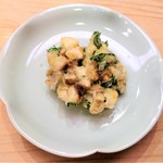 味 ふくしま - アツアツでパリパリっと揚がっていた『かき揚げ』～♪(*￣∇￣)ﾉ