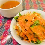 スンニマ - セットのサラダ＆スープ