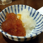 小川の魚 - 山女のすじこ醤油漬け