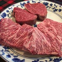 くいしんぼー山中 - ヒレ１３０ｇとサーロイン１８０ｇ