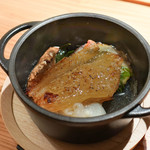 寿しの吉乃 - 焼きフカヒレに松茸