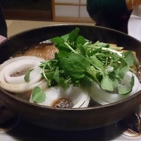 韻松亭 - 鳥すき♪クレソンが立派