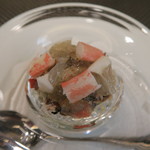 スゥリル - 29年12月　セイコ蟹　ブロッコリー　トリュフマヨネーズタルタル　日向夏