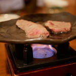割烹 ひさみち - 松阪牛（いちぼ）石焼