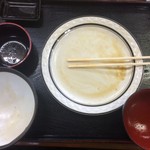 柳原うどん - 完食！
焼肉定食 650円 トッピング 肉 50円