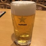 めぐみの湯 - 生ビール 中  500円