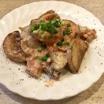 ゆたか - ホタテ山芋明太炒め