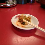 支那そば 北熊 - 今日のキムチは白菜キムチでした。