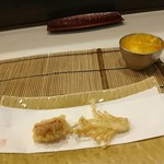 鈴音 - 揚げ物揚げたてを少しづつ。この後も数品あり