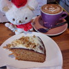 エドガワ コーヒー カンパニー - 料理写真:キャロットケーキ、カプチーノ