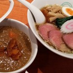 麺屋 六感堂 - 煮干中華そば（某日の限定）＋カレーライス（チャコ飯）