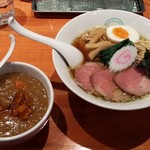 麺屋 六感堂 - 煮干中華そば（某日の限定）＋カレーライス（チャコ飯）