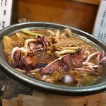 烏賊の陶板焼き