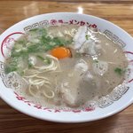 丸幸ラーメンセンター - 2017年12月17日  ラーメン（ばりかた）420円 ＋ 生たまご（トッピング）60円