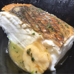 銀座 盡 - 平鱸、ホタテのソース