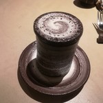 厨翠山   - 秋の香   滋味しみじみと。ずわい蟹と和梨のさらだ仕立て   色々なきのこの茶碗蒸し  
      塩(ゲランドエキストラファン)