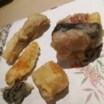 厨翠山   - 柿とちーずの磯部巻き 蟹くりーむ 舞茸 南瓜 枝付れーずん   (ヒマラヤ岩塩めぐみパウダー)