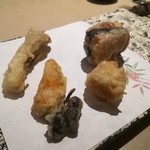 厨翠山   - 柿とちーずの磯部巻き 蟹くりーむ 舞茸 南瓜 枝付れーずん   (ヒマラヤ岩塩めぐみパウダー)