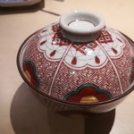 厨翠山   - 海の幸と山の幸        ひらめ 大根おろしの泡ソース 金粉 唐辛子 黒豆のごはん  