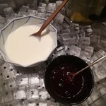 厨翠山   - ヨーグルトとブルーベリーソース