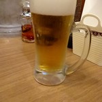 カレーうどん千吉 - グラスビール