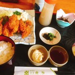 Man chou - 牡蠣フライ定食1,296円(^^)