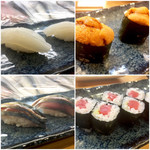 すし処 握り一心 - やりいか、ばふんうに、しめ鯖、鉄火巻