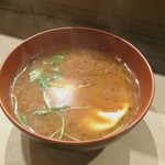 名代 駒寿司 - 卵赤だし