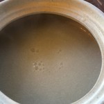 手打ち蕎麦 くげ - 白濁した、美味しい蕎麦湯でした。