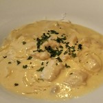 Ristorante SUOLO - 帆立貝柱とアンチョビのカルボナーラ