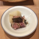うを徳 - 氷見 鰤 藁焼き + 京都 聖護院蕪