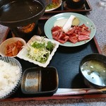 Yakiniku Wazen Kuutenka - 焼肉昼膳1,030円☆お肉はｶﾙﾋﾞっぽかったです☆14時までﾄﾞﾘﾝｸﾊﾞ-付☆12/18