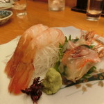 鮨　しらはた - 「牡丹海老お造り」1,480円