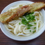 かけうどん150円＋ちく天50円