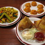 Shivaji - ネパール料理（アチャール，サモサ，モモラトゥパタ）