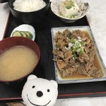 土浦食堂 - もつ煮込み定食 Simmered Giblet Combo Plate at Tsuchiura Shokudo (Eatery), Kawaguchiko！♪☆(*^o^*)