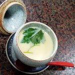 割烹 戸田本店 - 「茶碗蒸し」after。。。って、フタ取っただけじゃねーか！
