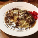 グリル竹 - カツカレー（ヒレ肉）+サービスでチーズトッピング￥1100