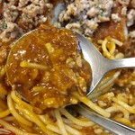 谷川のパスタ エルベ - ミートソースもひき肉がたっぷりです【料理】