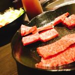 焼肉中村屋 - 霜降り三種盛り