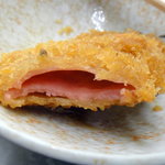 一平 - ハムカツの断面