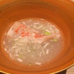 鮓職人 秦野よしき - キンキのスープ