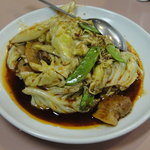 与志富 - バラ肉とキャベツの中華味噌炒め(ホイコーロウ)